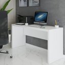 Ver imagem 1 de Mesa Escrivaninha Berlim 163 Cm Branco - Panorama Móveis