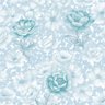 PAPEL DE PAREDE VINÍLICO IMPORTADO LAVAVEL FLORAL AZUL COM GLITTER PN2123 - 2