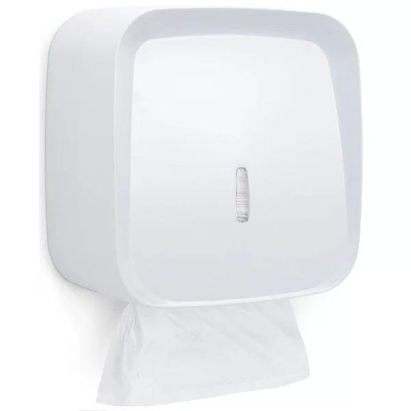 Dispenser Papel Toalha Interfolhado Branco 2/3 Dobras INVOQ Center Premisse C20022 - 1