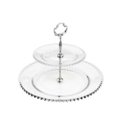 Ver imagem 1 de Prato Duplo para Doce em Cristal WOLFF Pearl 32X24CM 35212