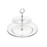 Prato Duplo para Doce em Cristal WOLFF Pearl 32X24CM 35212 - 1