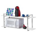 Ver imagem 1 de Nicho Cozinha Cromado Com Prateleiras Branco 120cm