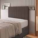 Ver imagem 7 de Cabeceira Cama Box Casal Ivana 140cm Linho Marrom - Desk Design