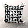 Almofada Padrão preto branco II Microfibra Premium - 1