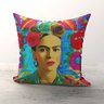Almofada Frida Kahlo Pop Art Microfibra Premium - 1