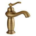Ver imagem 1 de Torneira Banheiro Misturador Bronze Baixa Retrô Monocomando Bronze Escovado