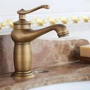 Ver imagem 4 de Torneira Banheiro Misturador Bronze Baixa Retrô Monocomando Bronze Escovado