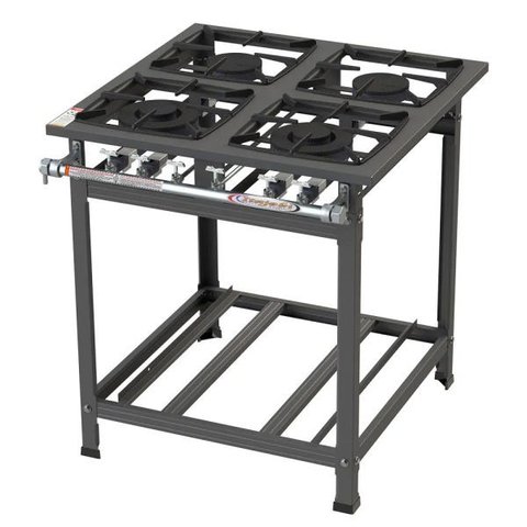 Fogão Industrial Itajobi 4 Bocas com 2 Bocas Duplas Baixa Pressão Ativo P7