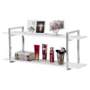 Ver imagem 2 de Nicho Sala e Quarto Cromado Com Prateleiras Branco 80cm