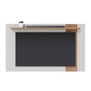 Ver imagem 4 de Painel para Tv 70 Polegadas Extensível 180cm Amélie C05 Off White Matte/freijó - Mpozenato