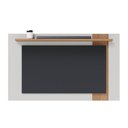 Ver imagem 5 de Painel para Tv 70 Polegadas Extensível 180cm Amélie C05 Off White Matte/freijó - Mpozenato