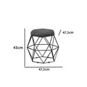 Ver imagem 2 de Puff Decorativo Onix Com Armação Preto Para Sala Em Veludo