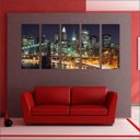 Ver imagem 4 de Quadro Decorativo Ponte do Brooklyn Cidade Nova Iorque Ponte Salas Interiores Com Moldura