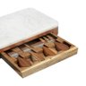 Jogo Tábua Petisqueira Acácia Marble 5 Peças - Home Style - 3