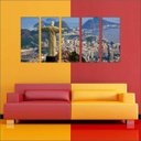 Ver imagem 4 de Quadro Decorativo Cidade Rio De Janeiro Salas Interiores Mosaico 5 Peças Com Moldura