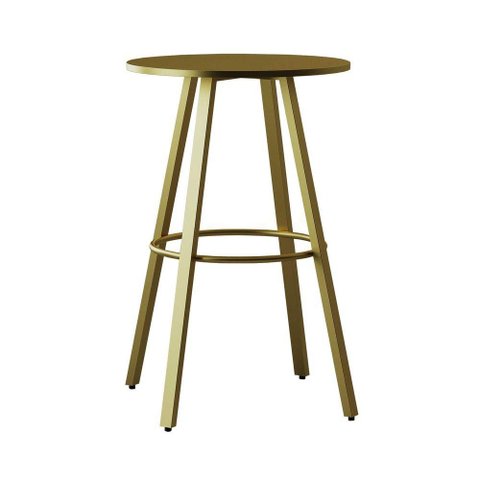 Base Boston Aço Carbono Sala Jantar Cozinha para Tampo Madeira ou Vidro Dourado Light