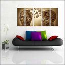 Ver imagem 3 de Quadro Decorativo Psicologia Cérebro Psiquiatria Consultórios Interiores Mosaico 5 Peças Com Moldura