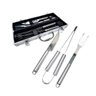 Jogo para Churrasco 3 Peças Inox com Maleta Ac19147 Mimo - 1