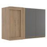 Cozinha Modulada Armário Suspenso 100% Mdf Canto Reto com 2 Portas 68x100cm - Inovare - Robel Móveis - 4