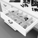 Ver imagem 3 de Penteadeira Camarim com Espelho e Porta Joias 100% Mdf Berlim Malbec Off White