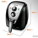 Ver imagem 3 de Fritadeira Elétrica Mondial Air Fryer 4 Litros Afn-40 Preto/inox 220v