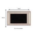 Ver imagem 4 de Home P/ Tv até 75 Pol Atlas 100% Mdf C/ Led 218x135cm Cedro - Dj Móveis