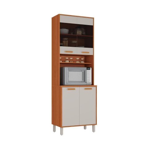 Paneleiro Itatiaia Itafriz 70cm em Madeira com 2 Vidros Cinamomo-fendi