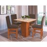 Conjunto De Mesa Zamarchi 04 Cadeiras Estofada - 1