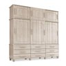 Guarda-Roupa Casal Triplex 6 Portas de Correr 9 Gavetas 100% MDF Toronto Avelã - 1