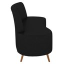 Ver imagem 6 de Sofá 2 Lugares para Sala Living 160cm Pés Palito Tamar K04 Sintético Preto - Mpozenato