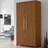 Armário Multiuso 100% MDF com Chave e Cabideiro Opcional Texas Castanho - 1