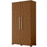 Armário Multiuso 100% MDF com Chave e Cabideiro Opcional Texas Castanho - 2