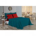 Ver imagem 4 de Jogo Cama Casal Nobre 4 Peças Lençol Elástico 30cm Altura 100% Algodão Petróleo Vermelho