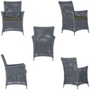 Ver imagem 3 de 2 Poltronas e 1 Mesa Igapó Alumínio Fendi Corda Náutica E13 Prata