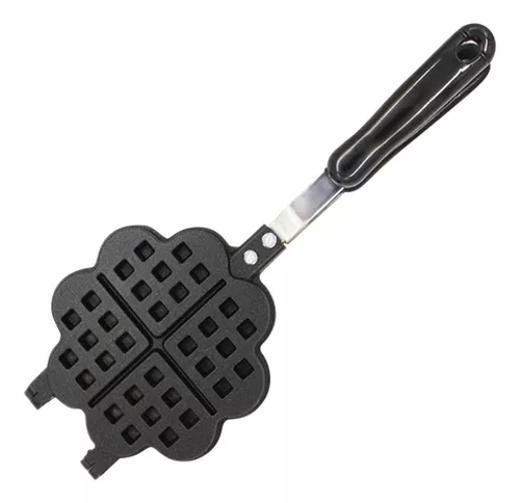 Forma Waffle Antiaderente de Ferro Fundido para Fogão - 6