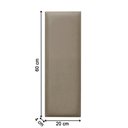 Ver imagem 2 de Kit 7 Cabeceiras Painel Modular Cama Box Casal Veludo Capuccino Madelina Decor
