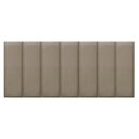 Ver imagem 4 de Kit 7 Cabeceiras Painel Modular Cama Box Casal Veludo Capuccino Madelina Decor