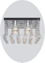 Ver imagem 2 de Luminária de Cristal Acrílico 30x30 Sala de Estar Luxo