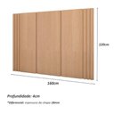 Ver imagem 7 de Kit Quarto sob Medida Mdf Cama Cabeceira e Mesa Lateral Cor:carvalho Malva