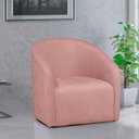 Ver imagem 7 de Poltrona Decorativa Recepção Sala de Estar Lara Veludo Cor:rosa