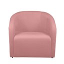 Ver imagem 3 de Poltrona Decorativa Recepção Sala de Estar Lara Veludo Cor:rosa