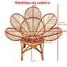 Cadeira De Vime Flôr Ideal Para Varanda Sacada Decoração - 4
