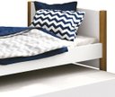 Ver imagem 4 de Cama Babá Solteiro com Auxiliar Simba Branco Fosco com Madeira - Reller