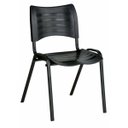 Ver imagem 1 de Cadeira Empilhável Iso Linha Polipropileno Iso Cor:Preto