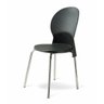 Cadeira Base Cromada Linha Polipropileno Milano Cor:Preto - 1