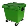Contêiner Contentor Lixeira Plástico 1000 Litros C/ Pedal Cor:marrom - 5