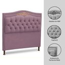 Ver imagem 3 de Cabeceira Estofada Cama Box Casal Belize 140Cm Luxor Rosê