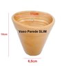 Vaso SLIM Barro Floreira Parede Jardim Vertical 6 unidades VERNIZ - 4