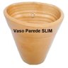 Vaso SLIM Barro Floreira Parede Jardim Vertical 6 unidades VERNIZ - 1