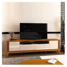 Rack para Tv até 75" 2 Portas 2 Gaveta Morgan 2.20 Edn:cedro/off White - 4